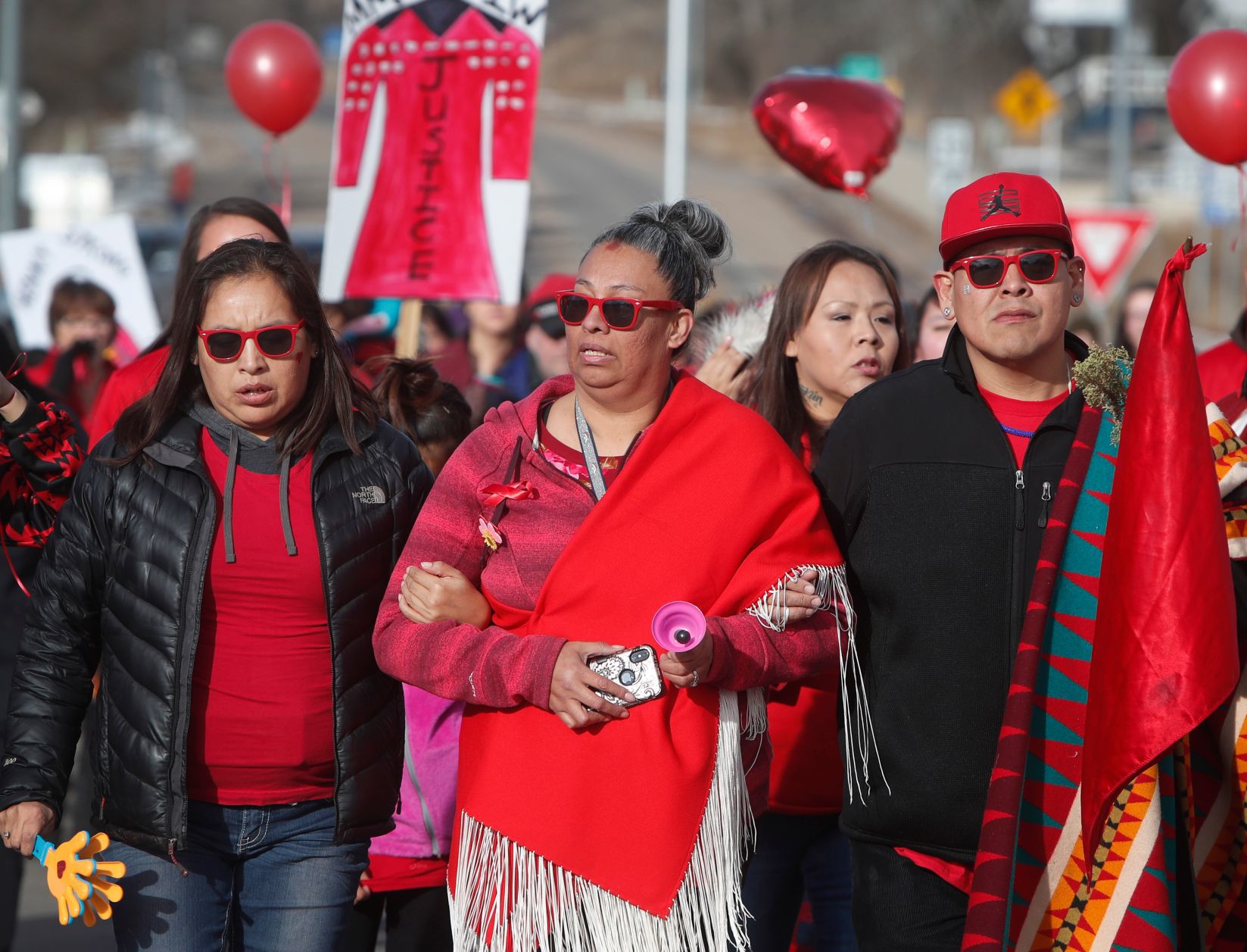 #HennyStrong march through Lame Deer